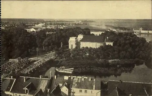 Ak Jelgava Mitau Lettland, Schloss und Theater