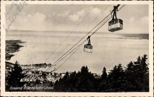 Ak Bregenz am Bodensee Vorarlberg, Pfänderbahn Lindau