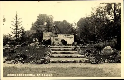 Ak Krieglach Steiermark, Rosegger Denkmal