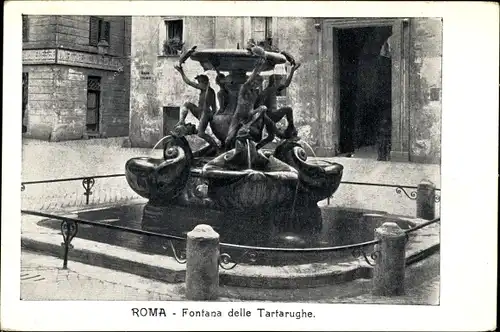 Ak Roma Rom Latium, Fontana delle Tartarughe