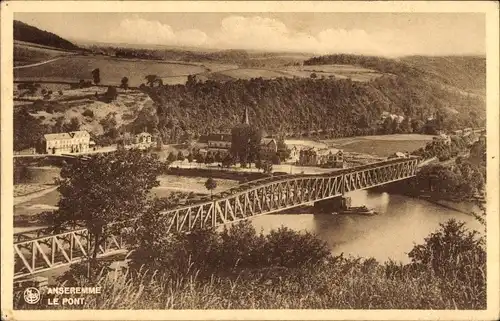 Ak Anseremme Dinant Wallonien Namur, Brücke
