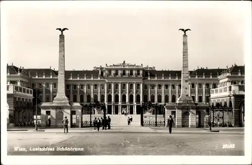 Ak Wien 13 Hietzing Österreich, Schloss Schönbrunn, Frontalansicht