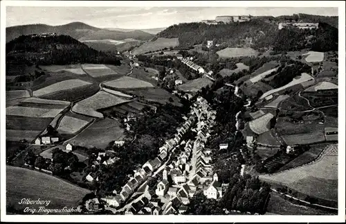 Ak Kristberg Silberberg Vorarlberg, Fliegeraufnahme