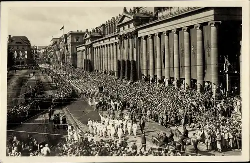 Ak Stuttgart in Württemberg, 15. Deutsches Turnfest 1933, Festzug