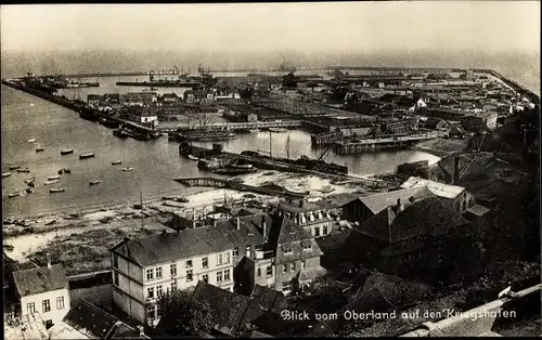 Ak Helgoland, Oberland, Kriegshafen