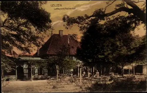 Ak Uelzen in Niedersachsen, Fischerhof, Terrasse