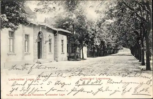 Ak Lockstedt in Holstein, Lockstedter Lager, Casino, Lagerstraße