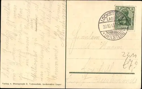 Ak Lockstedt in Holstein, Lockstedter Lager, Denkmal, Wasserturm, Baracken