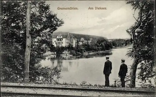 Ak Gremsmühlen Malente in Ostholstein, Bahnstrecke am Dieksee