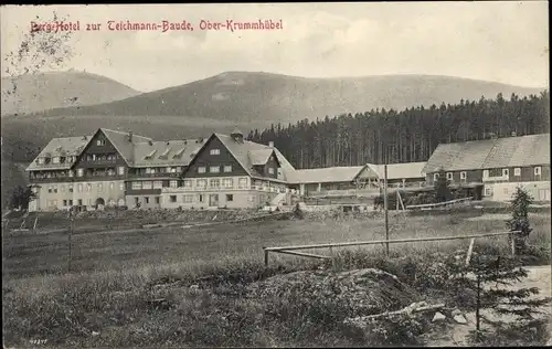 Ak Karpacz Krummhübel Riesengebirge Schlesien, Berghotel Teichmannbaude