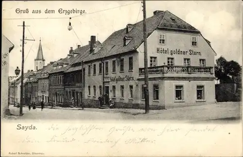 Ak Sayda im Erzgebirge, Hotel Goldner Stern