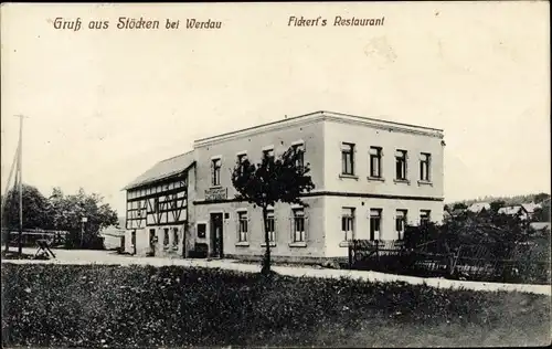 Ak Stöcken Langenbernsdorf Sachsen, Fickert's Restaurant