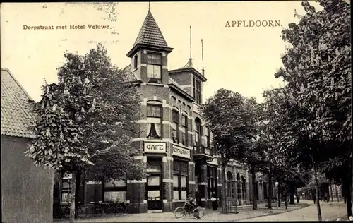 Ak Apeldoorn-Gelderland, Dorpstraat, Hotel Veluwe