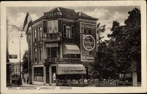 Ak Arnhem Gelderland Niederlande, Hotel Lunchroom Haarhuis