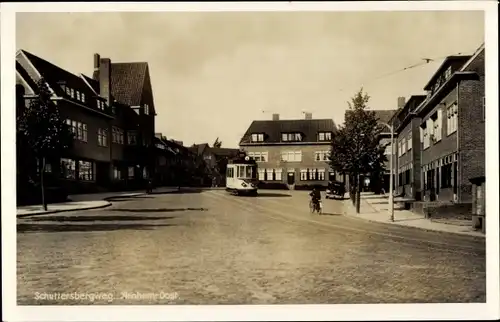 Ak Arnhem Gelderland Niederlande, Schuttersbergweg, Straßenbahn