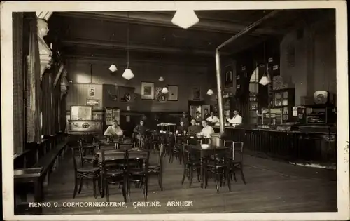 Ak Arnhem Gelderland Niederlande, Menno van Coehoorn Kaserne, Cantine