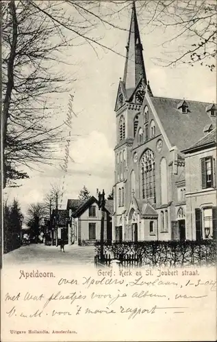 Ak Apeldoorn Gelderland, St. Joubert Straße, Geref. Kirche