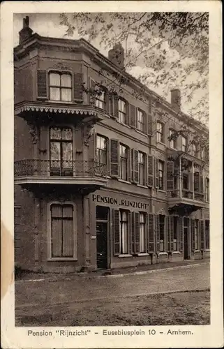 Ak Arnhem Gelderland Niederlande, Eusebiusplein 10, Pension Rijnzicht