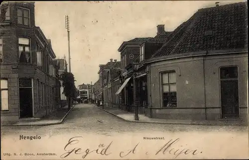 Ak Hengelo Gelderland Niederlande, Nieuwstraat