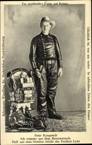 Ak Peter Kongstedt, Reisender aus Wandling Dänemark