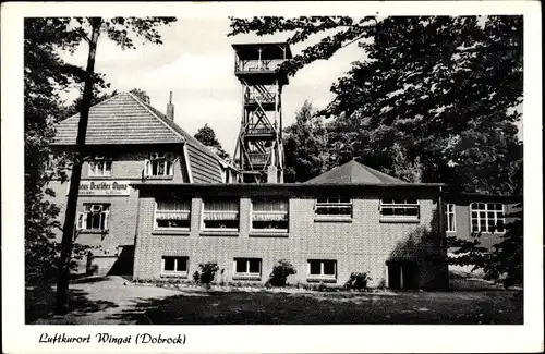 Ak Stade in Niedersachsen, Haus Deutscher Olymp, Wilh. Eimers, Aussichtsturm