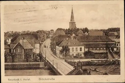 Ak Neustadt in Holstein, Brückstraße