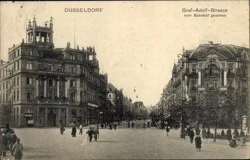 Ak Düsseldorf am Rhein, Graf-Adolf-Straße