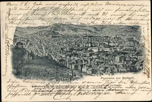 Litho Stuttgart in Württemberg, Gesamtansicht