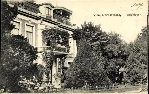 Ak Apeldoorn Gelderland, Dorpsstraat, Villa