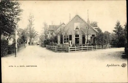 Ak Apeldoorn Gelderland, Straßenecke, Wohnhaus