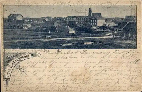 Vorläufer Ak Nordseebad Langeoog Ostfriesland, Teilansicht