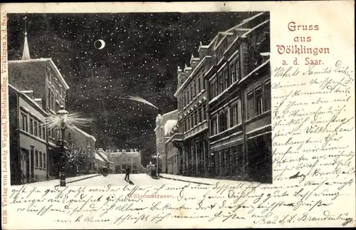Ak Völklingen im Saarland, Wilhelmstraße