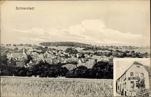 Ak Schlierstadt Osterburken in Baden, Gesamtansicht, Gasthaus