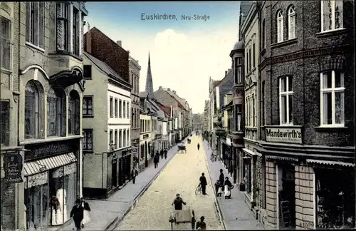 Ak Euskirchen Nordrhein Westfalen, Neustraße, Geschäft Mandewirth's, Gasthof zum Deutschen Kaiser