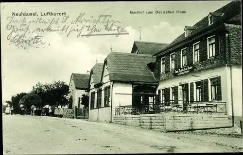 Ak Neuhäusel im Westerwald, Gasthof zum Deutschen Haus