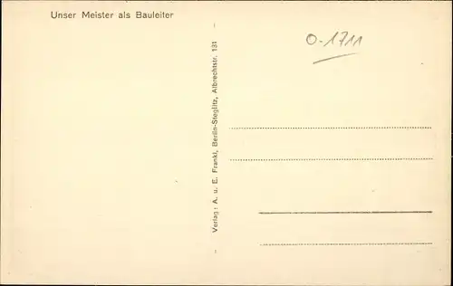 Ak Trebbin im Kreis Teltow Fläming, Beim Bau der Festhalle in der christl. Siedlung Weißenberg