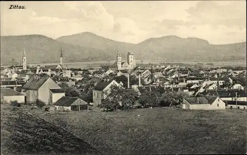 Ak Zittau in der Oberlausitz, Panorama