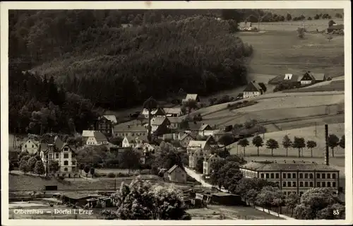 Ak Olbernhau im Erzgebirge, Dörfel, Ortsansicht