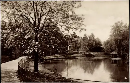 Ak Wurzen in Sachsen, Park, Teich