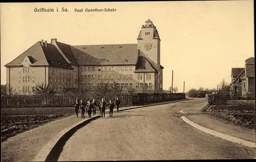 Ak Geithain in Sachsen, Neue Zentralschule, Paul Guenther-Schule