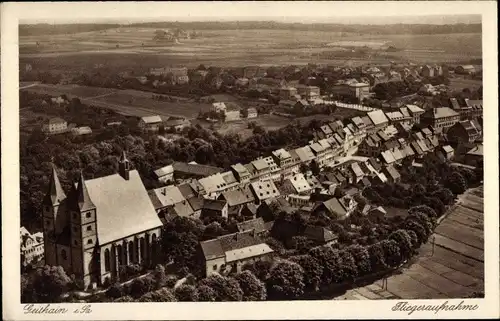Ak Geithain in Sachsen, Fliegeraufnahme, Nikolaikirche