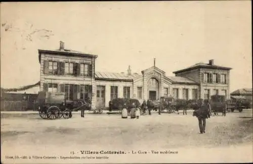 Ak Villers-Cotterêts Aisne, La Gare