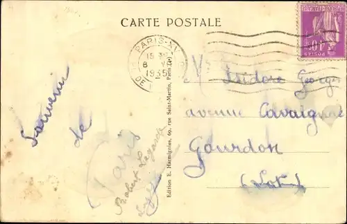 Ak Paris II., Das Palais de la Bourse