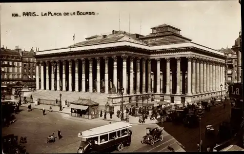 Ak Paris II., Place de la Bourse