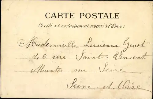 Ak Paris I, Gericht des Louvre