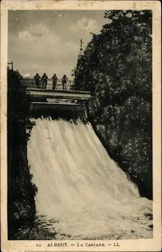 Ak Albert Somme, La Cascade