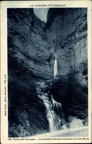 Ak Vercors Drôme, Route des Ecouges, Grande Cascade