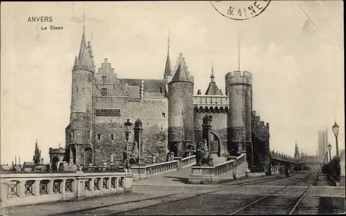 Ak Antwerpen Antwerpen Flandern, Le Steen