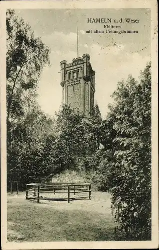 Ak Hameln an der Weser Niedersachsen, Klütturm, Festungsbrunnen