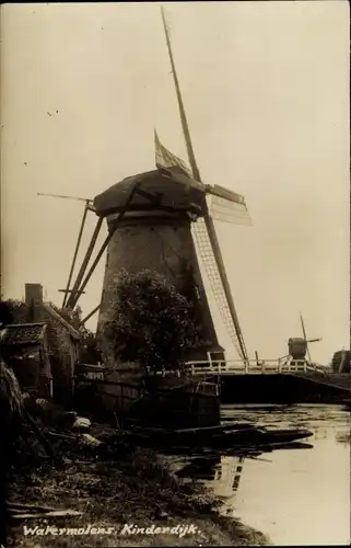 Ak Kinderdijk Molenwaard Südholland Niederlande, Wassermühlen